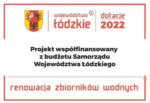 Tablica informacyjna  o inwestycji współfinansowanej przez Województwo Łódzkie