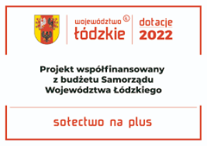 Tablica informacyjna  o inwestycji współfinansowanej przez Województwo Łódzkie