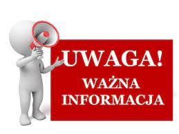 Napis ważna informacja